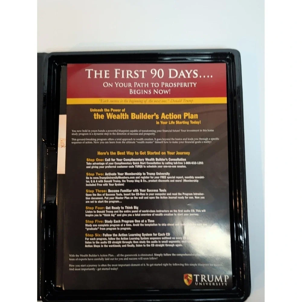 Trump University Wealth in Real Estate CD Course Set w/ Binder Audio Training